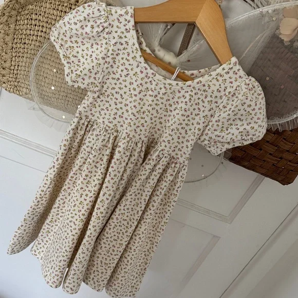 Jamie Kay Floral Cream Kids Dress - Picture 3 of 4